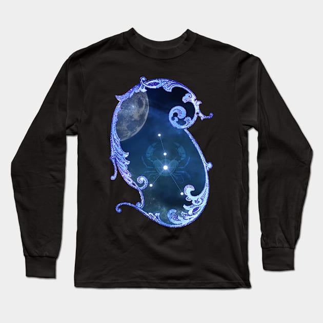 Zodiac sings cancer Long Sleeve T-Shirt by Nicky2342